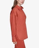 Halston Women's Classic Oversized Shirt