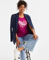 Style & Co Women's Graphic Print Short-Sleeve T-Shirt, Exclusively at Macy's