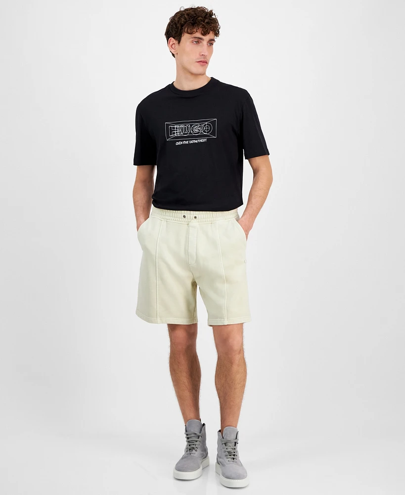 Hugo Boss Men's Nuralpo Elastic Waist French Terry 7-2/3" Shorts