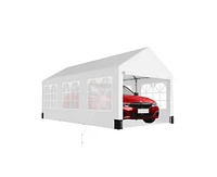 gaomon 10'x20' Heavy Duty Carport Canopy with 6 Roll-up Windows, Rust-Resistant Steel Frame, Portable & Versatile for Car, Suv, Truck & Boat