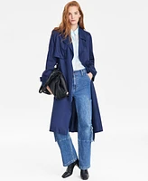 On 34th Women's Belted Storm-Flap Trench Coat, Exclusively at Macy's