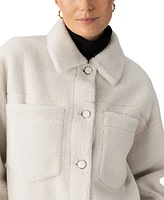 Sanctuary Women's Cozy Button-Front Sherpa Shacket