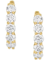 Grown With Love Lab Diamond Hoop Earrings (1 ct. t.w.) 14k White or Yellow Gold