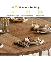 Tribesigns 47" Round Dining Table for 4