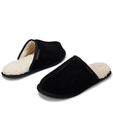 Alpine Swiss Men's Microsuede Memory Foam Scuff Slippers Comfort Slip On Shoes