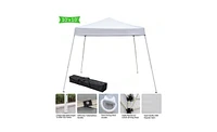 Slickblue 3 x 3M Portable Waterproof Folding Tent for Home Use, Ideal for Outdoor Events and Gatherings in White