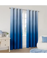 Blackout Grommet Taylor Ombre Curtains Pair, Rainbow