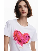 Desigual Women's Heart T-shirt