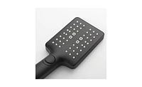 Slickblue Eco-Performance Handheld Shower: Matte Black Shower Head with 26-Inch Slide Bar and 59-Inch Hose