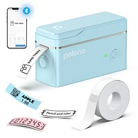 Polono P31S Label Maker Machine with Tape, Portable Thermal Printer, Bluetooth Printer for Organizing Storage Office Home, Sticker Make