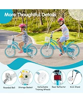 Hongge 14/16/18 Inch Kids Bike with Dual Brakes and Adjustable Seat-18 inches