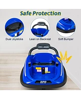 Hongge 12V Kids' Bumper Car with Remote Control and 360° Spin Rotation