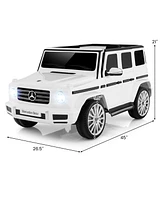 Hongge 12V Battery Powered Mercedes-Benz G500 Kids Ride-on Car-White