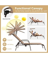 Inolait Patio Heavy-Duty 5-Level Adjustable Chaise Lounge Chair