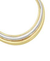 Robert Lee Morris Soho Two Tone Ribbed Collar Necklace