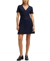 Boss by Hugo Women's V-Neck Business Dress