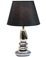 Lalia Home 21.5" Contemporary Ebb and Flow Stacked Stone Table Lamp