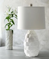 Lalia Home 28" Tall Coastal Seashell Traditional Table Lamp