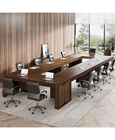 Tribesigns 6.6 ft Conference Table, 78.7" Large Office Meeting Table for 6-8 People, Modern Seminar Meeting Table Desk for Meeting Room, Home Office