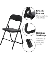 Gaomon Folding Chairs with Padded Seats