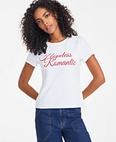 On 34th Women's Hopeless Romantic Graphic T-Shirt, Exclusively at Macy's