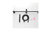 Slickblue Eco-Performance Handheld Shower: Matte Black Shower Head with 28-Inch Slide Bar and 59-Inch Hose