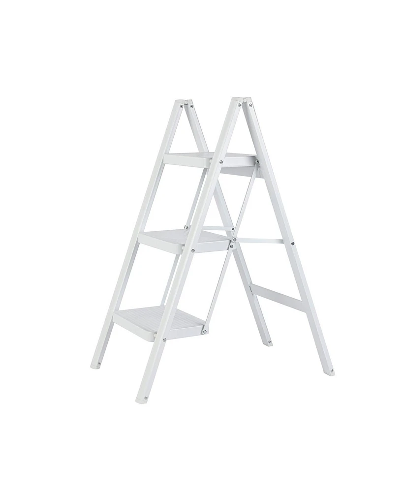 Folding Step Stool Folding Ladder Telescoping Ladders Family Ladder with Wide Pedals Home Multifunction Step Ladders Portable Folding Step Ladder