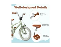 Hongge Kids Bike with Adjustable Handlebar and Saddle Green