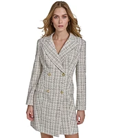 Halston Women's Tweed Double-Breasted Jacket Dress