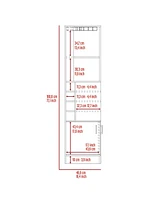 Egina Corner Bar Cabinet, Two External Shelves, Dark Walnut