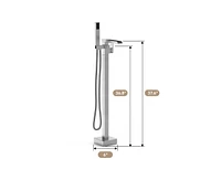 gaomon Freestanding Bathtub Faucet, Floor