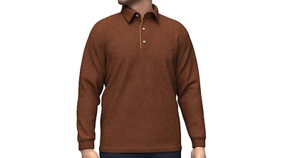 Scott Barber Men's Pima Jersey L/S Polo