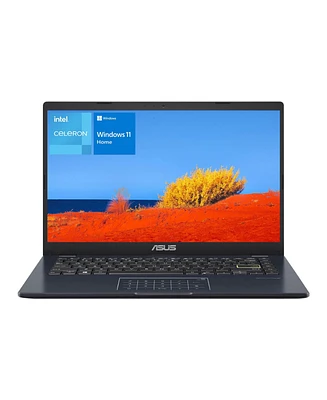 Asus 14" Daily Traditional Laptop Intel Celeron N4500 4GB Ram Intel Uhd Graphics 64GB eMMC Storage Windows 11 Home Fhd 60Hz - Blue