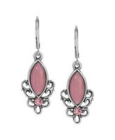 2028 Glass Crystal Accent Filigree Earrings