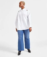 I.N.C. International Concepts Plus Size Star Cutout Shirt Bootcut Jeans Exclusively At Macys