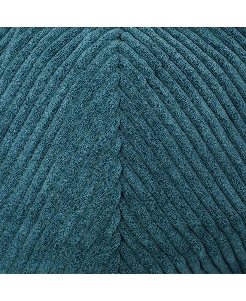 Streamdale Furniture Kenli Modern Corduroy Polyester 3 Foot Bean Bag Chair, Dark Teal