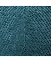 Streamdale Furniture Kenli Modern Corduroy Polyester 3 Foot Bean Bag Chair, Dark Teal