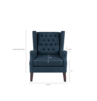 Streamdale Furniture Maxwell Button Tufted Wing Chair