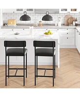 Gaomon Bar stools Set of 2, 37.4" Counter Height Modern Barstool with Back,Pub Chair