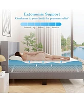 3" Gel-Infused Memory Foam Mattress Topper with Removable & Washable Cover