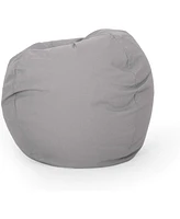 Streamdale Furniture Chrisholm Light Grey Bean Bag (25 in. x 34 in. x 34 in.)