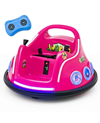 Hongge 12V Electric Ride On Car with Remote Control and Flashing Led Lights