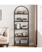 gaomon Arched Bookshelf, 5-Tier Open Bookshelf