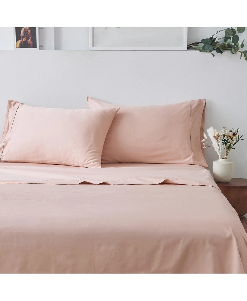 Verlee Linery & Co. 100% Cotton Sateen Sheet Set