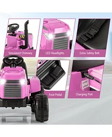 Hongge 12V Kids Ride On Tractor with Trailer and Remote Control