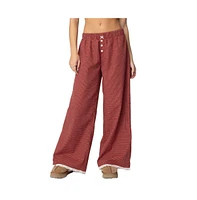 Edikted Women's Dakota Plaid Pants