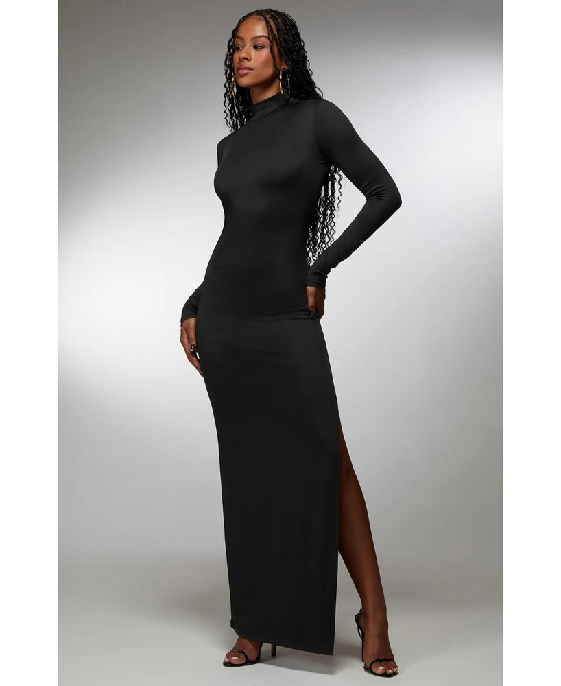 Bebe x Ciara Open Back Chain Maxi Dress