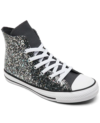 Converse Big Girls Chuck Taylor All Star Glitter Casual Sneakers from Finish Line