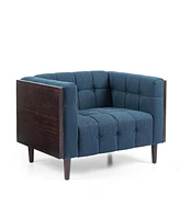 Streamdale Furniture Modern Waffle-Stitched Club Chair: Comfort, Style, And Durability