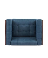 Streamdale Furniture Modern Waffle-Stitched Club Chair: Comfort, Style, And Durability